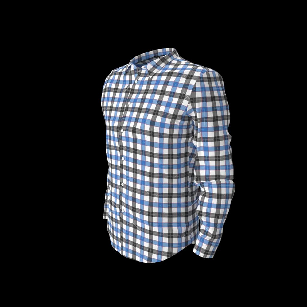 Blue & Black Check Shirt thumbnail 1