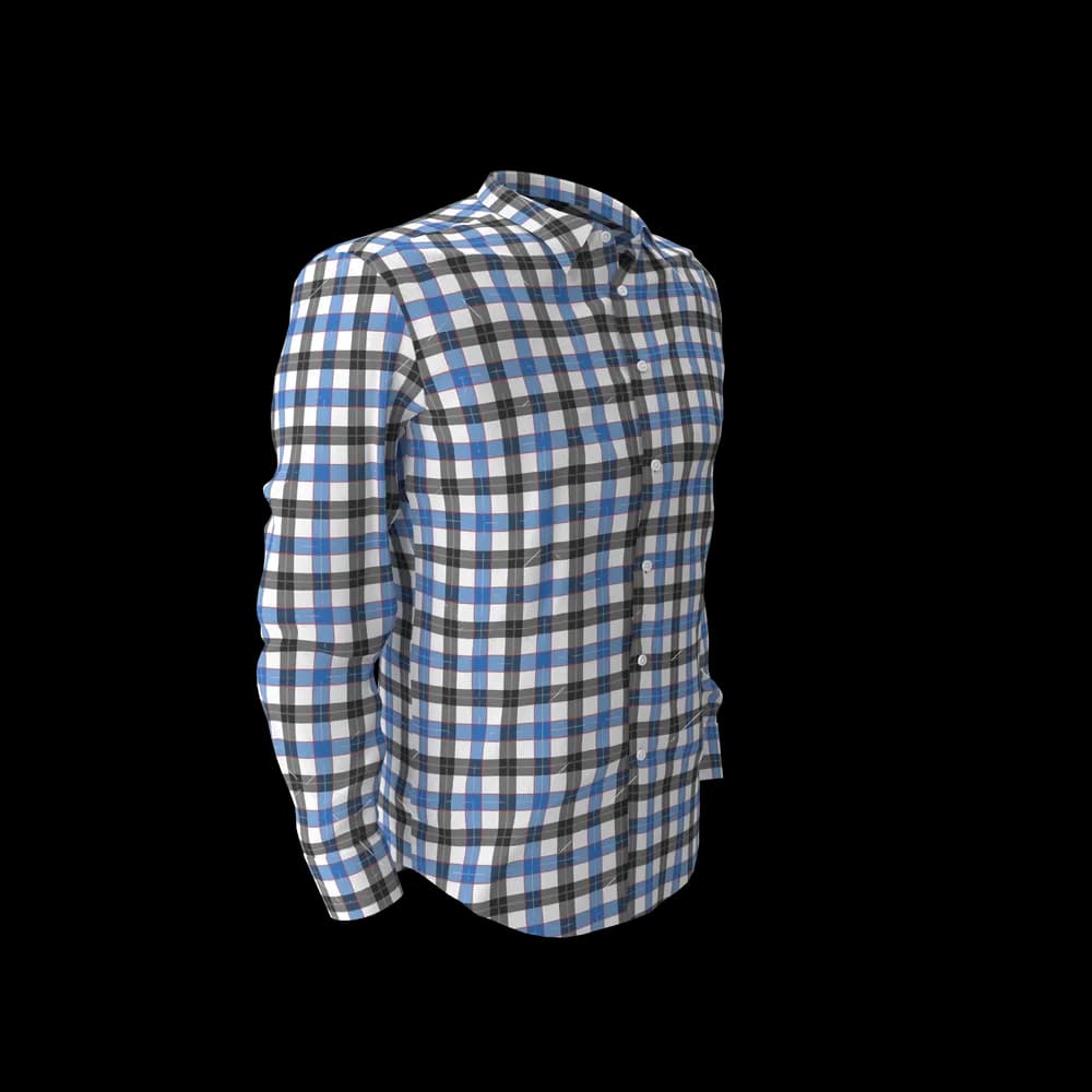 Blue & Black Check Shirt thumbnail 3