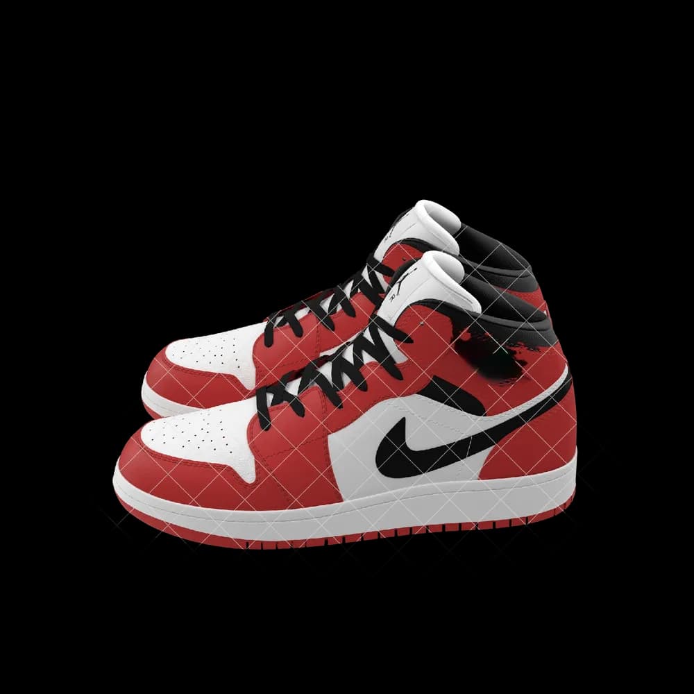Nike Air Jordan 1 Red And Black thumbnail 1