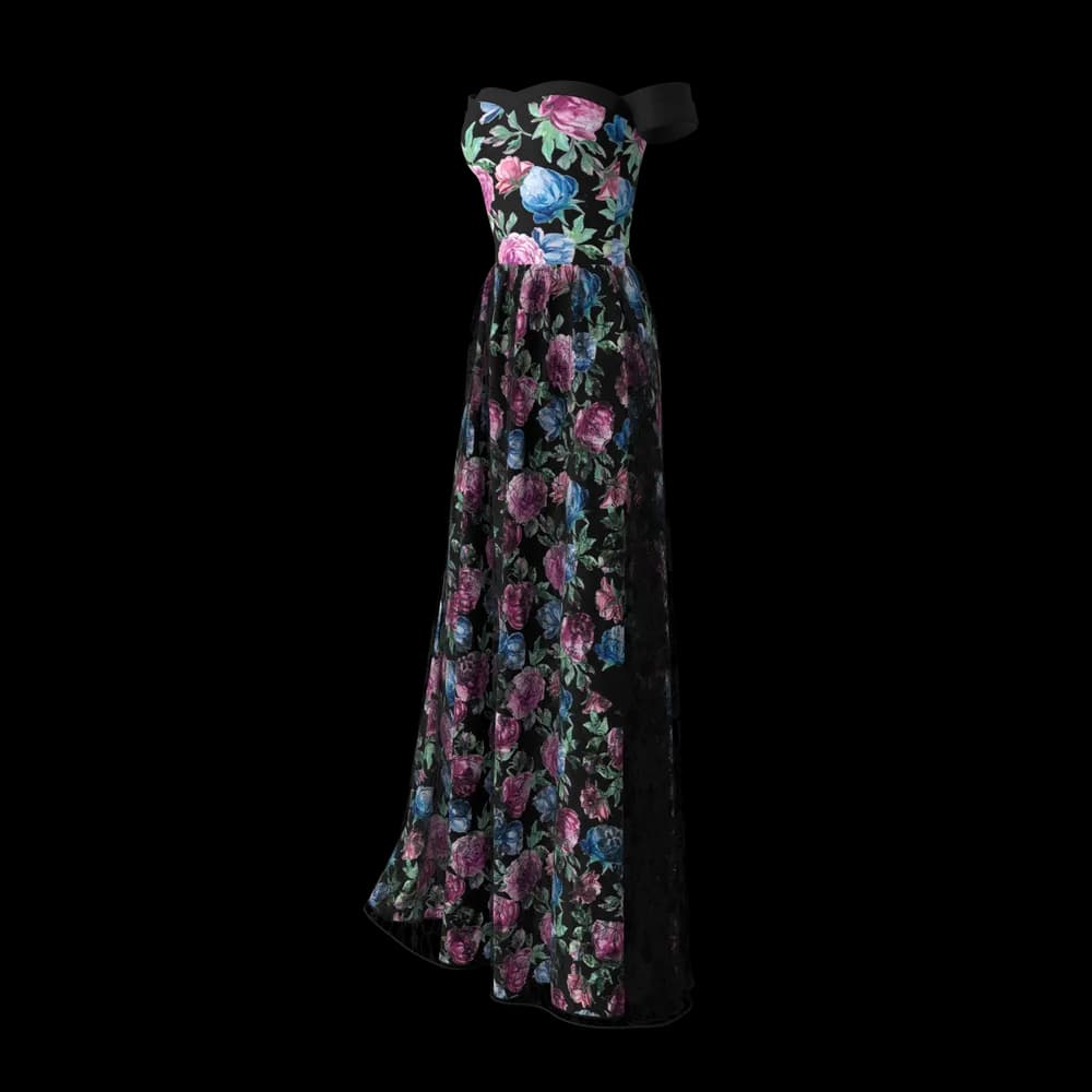 Black Women's Gown thumbnail 1