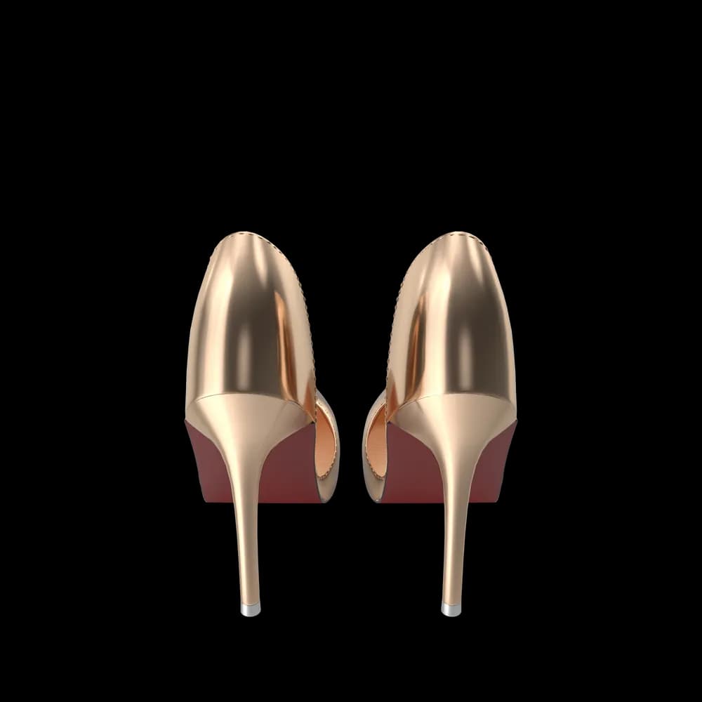 Golden Shoes Woman thumbnail 2