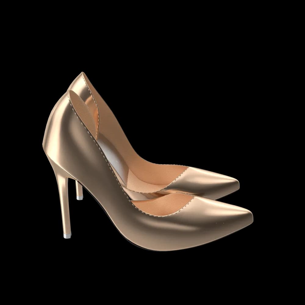 Golden Shoes Woman thumbnail 3